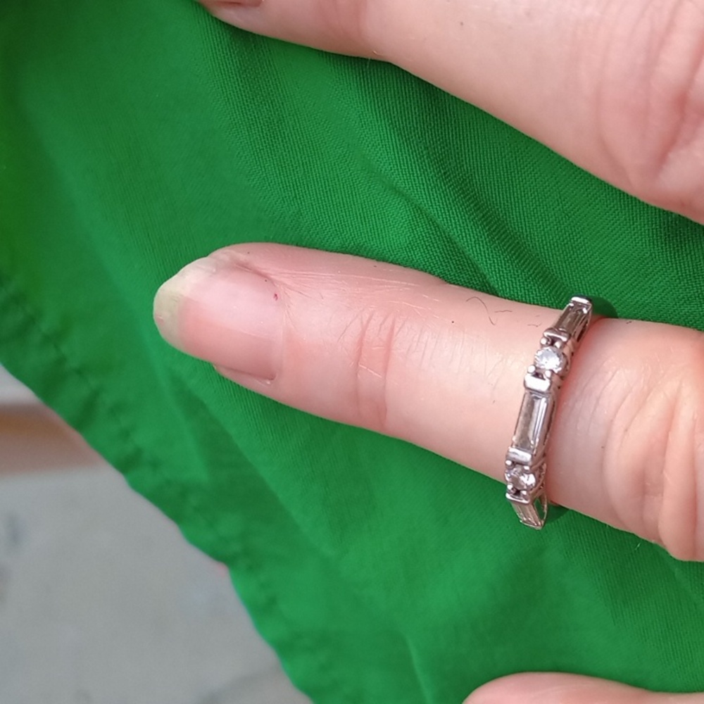 Size 5 Platinum Diamond wedding band